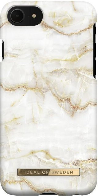 Fashion Case Handyhülle für Apple iPhone 8, 7, 6, 6S und SE in Golden Pearl Marble (Gold/Weiß) - Bild 1