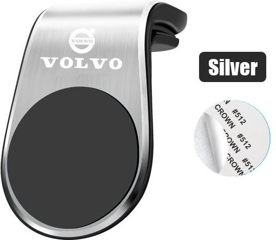 Magnetischer Auto-Handyhalter Clip-Halterung für Volvo in Silber - Bild 1