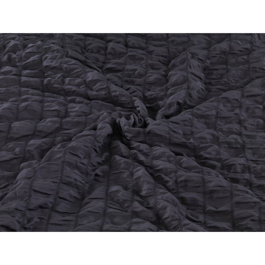 Beau Rêve Microfaser Seersucker Bettwäsche Set Anthrazit Grau, B/H: 135 x 200 cm mit Kissenbezug 80 x 80 cm, atmungsaktiv und OEKO-TEX Standard 100 zertifiziert - Bild 2