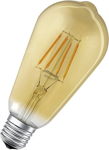 Ledvance Smart+ WiFi Filament LED Leuchtmittel Edison E27, 6W, Gold/Transparent, dimmbar - Bild 1