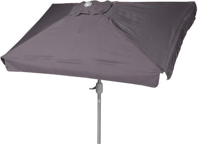Merxx Sonnenschirm aus Polyester in Grau, B/T/H: 160 x 230 x 237 cm - Bild 1