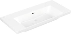 V&B Schrank-Waschtisch Subway 3.0 in Weiß, eckig mit Überlauf, B: 100 cm, T: 47 cm - Bild 1