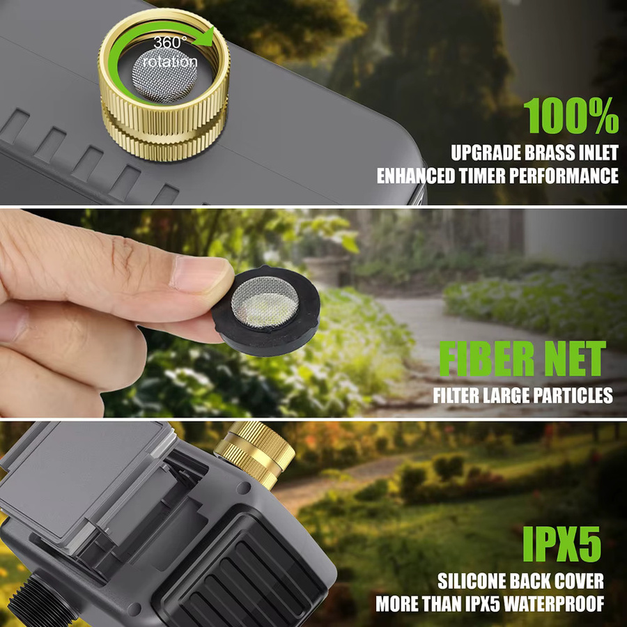 INSOMA Wifi Bewässerungssystem mit Dual-Schlauch und automatischem Wasser-Timer für Garten und Rasen - Bild 6