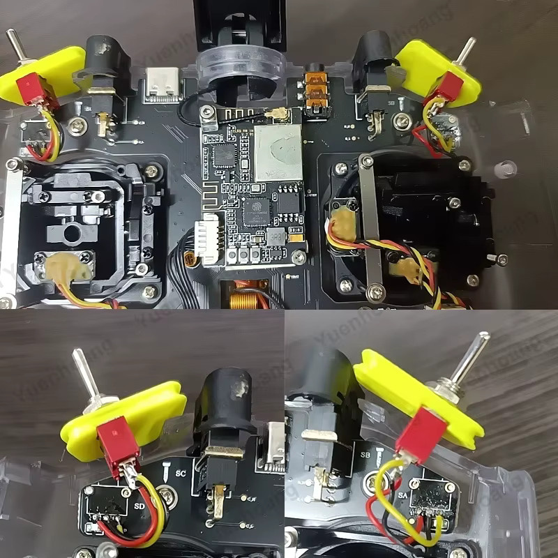 RadioMaster Kippschalter Kit SA/SD Auf-Off Adapter für RC Fernbedienung in Gelb - Bild 4