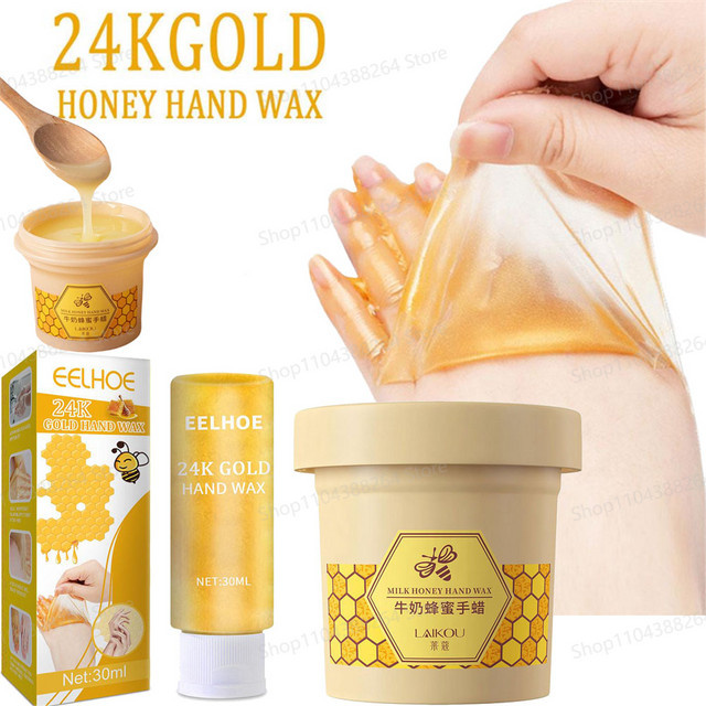 eelhoe Gel-Handmaske mit Gold, Milch und Honig - Bild 1