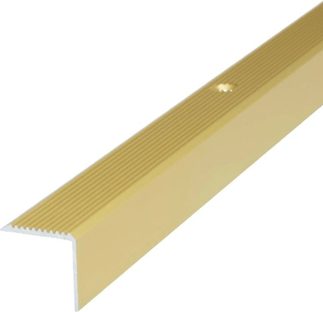 Dalsys Treppenkantenprofil Treppenwinkel aus Aluminium in Gold, B/H/T: 200 x 3,0 x 3,0 cm - Bild 1
