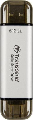 Transcend ESD310S Externe SSD 512GB USB 3.2 Gen 2 USB-C Silber TS512GESD310S - Bild 1