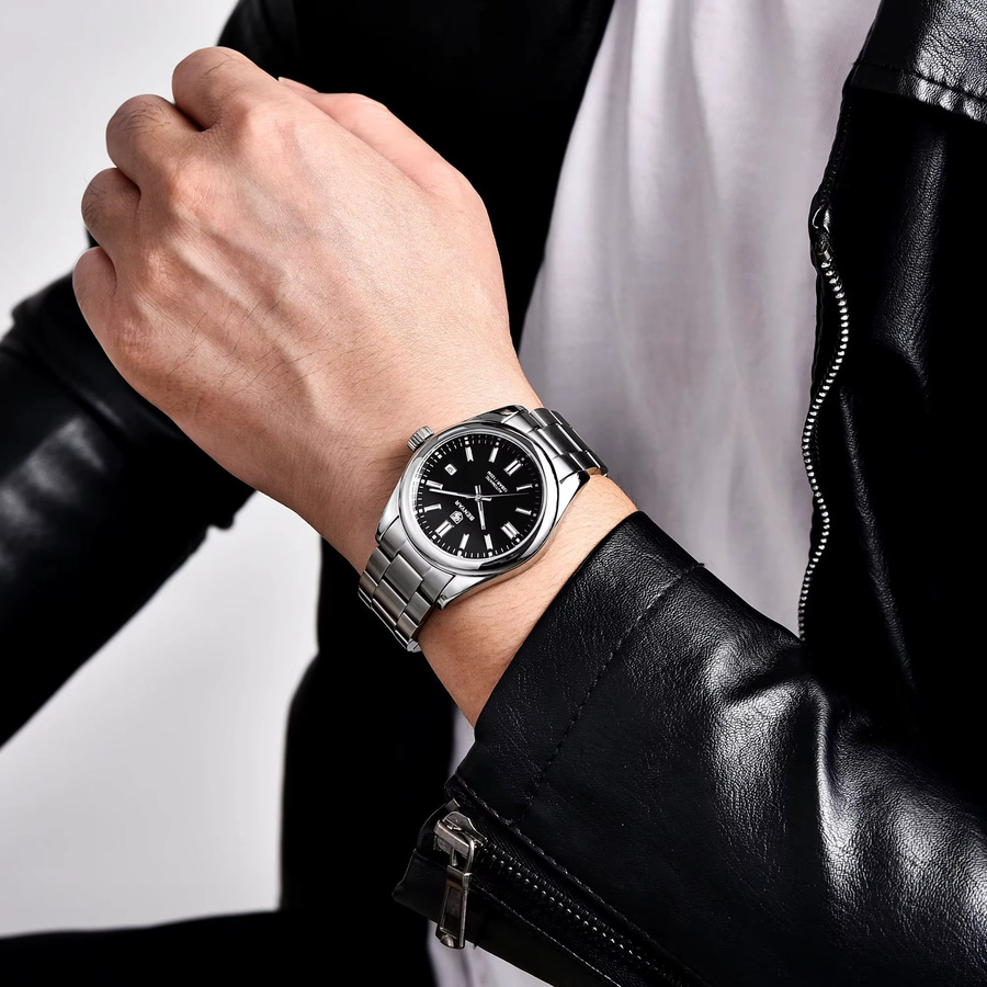 BENYAR Armbanduhr Automatik, Edelstahl, Schwarz, Herren - Bild 4