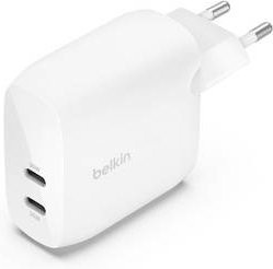Belkin USB-C Ladegerät 60W mit 2x USB-C Anschlüssen USB Power Delivery in Weiß - Bild 1