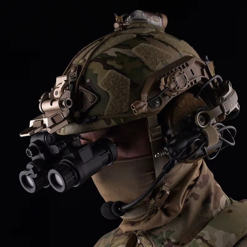 WoSporT AN/PVS31 Fernglas Nachtsicht, Dual-Rohr Brille, Dummy Requisiten, Airsoft Helm Zubehör - Bild 4