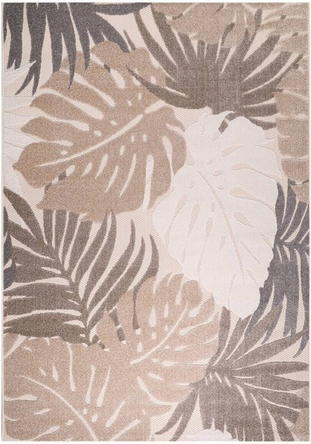 Sanat Outdoorteppich FLORAL in beige mit floralem Muster, Breite: 200 cm, Länge: 290 cm - Bild 1
