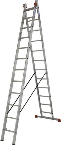 Krause Mehrzweckleiter Monto Dubilo aus Aluminium in Silber mit 24 Sprossen - Bild 1