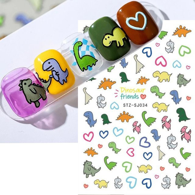 Full Beauty Nagelaufkleber Dinosaurier, Kinder - Bild 1