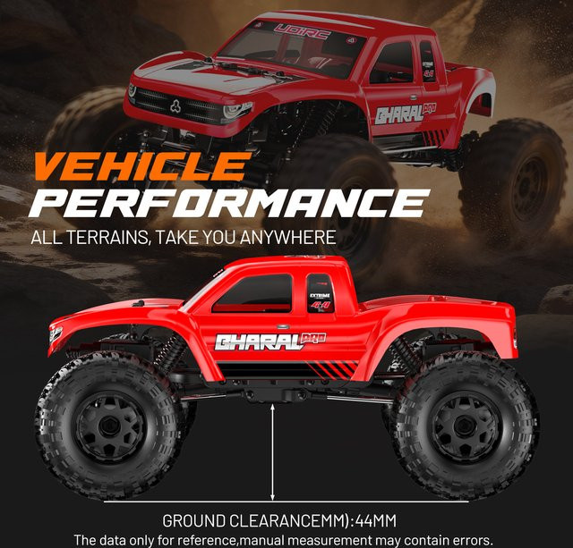 UDIRC UCX1804PRO RC Rock Crawler, 1:18 Maßstab, Allradlenkung - Bild 1
