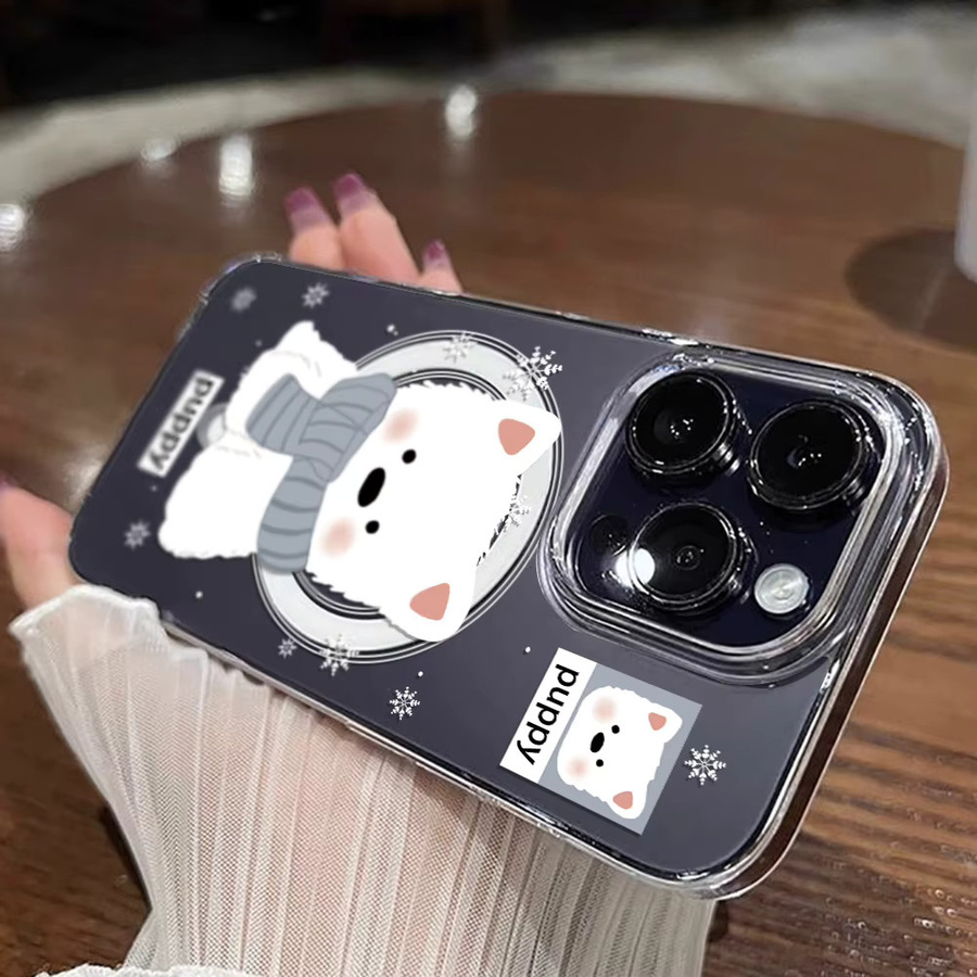 Transparente magnetische Silikon Handyhülle für iPhone 11 12 13 14 15 16 17 Pro Max und Air stoßfestes Cover - Bild 4