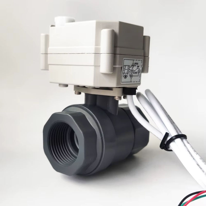 Tsai Fan DN25 motorisierter Kugelhahn mit voller Bohrung aus PVC, 1 Zoll, elektrisches Ventil für Regenwasserabfluss - Bild 6
