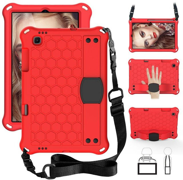 Stoßfeste EVA Kinderhülle für Samsung Galaxy Tab S6 Lite 10,4 Zoll in Rot - Bild 1