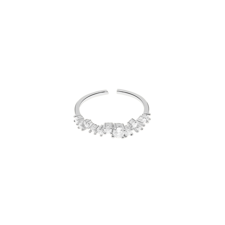 Heideman Ring Edelstahl, Silber, Kristall, Zirkonia, Damen - Bild 1