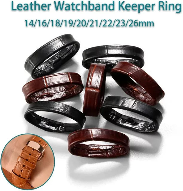 Lederarmband Keeper Loop, Schwarz, Braun, Unisex - Bild 1