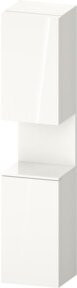 Duravit Hochschrank Qatego in Weiß Hochglanz mit 2 Türen und Glasfachböden, B/T/H: 40 x 36 x 176 cm - Bild 1