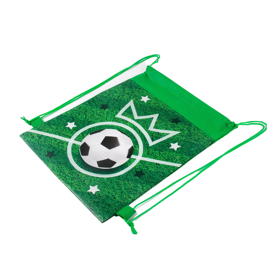 WEIGAO Fußball Kordelzugbeutel für Kinder, 5 oder 10 Stück, Grün, Sportliche Goodie Bags für Geburtstagsfeiern - Bild 4