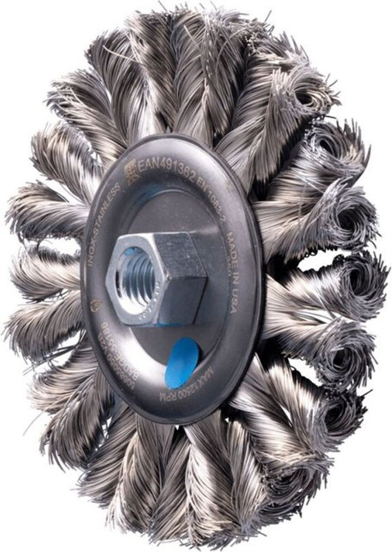 PFERD COMBITWIST Rundbürste gezopft RBG HD für Winkelschleifer, Durchmesser: 125 mm, Breite: 12 mm, Edelstahl-Draht-Ø: 0,35 mm, Farbe: Silber - Bild 2