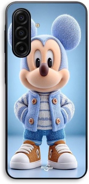 Personalisierte Handyhülle MANIACASE für Samsung Galaxy A57 mit Mickey Motiv aus Silikon TPU in Schwarz und Multicolour - Bild 1