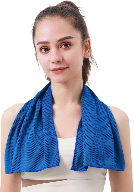 Personalisierbares kühlendes Sporttuch von Value Vault in Blau, B/T/H: 60 x 30 cm - Bild 1
