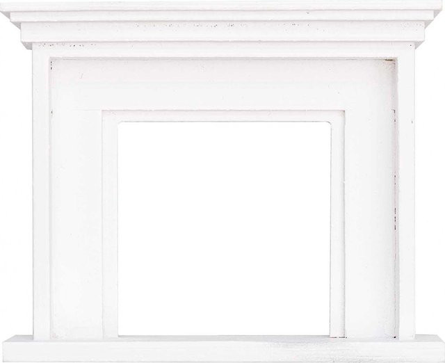 Rico Design Miniatur Kamin aus Holz weiß - Bild 1