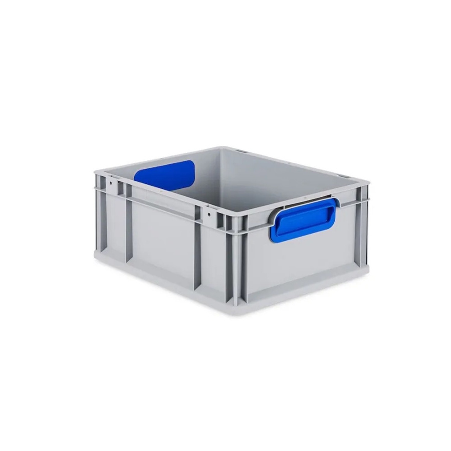 PROREGAL Eurobox Nextgen Color Transportbox mit Griffen und glattem Boden, Blau, H x B x T: 17 x 30 x 40 cm, 16 Liter - Bild 2