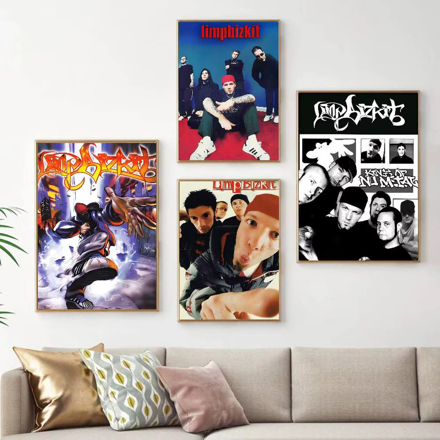 Limp B-Bizkit Film-Poster als Retro-Kraftpapier-Aufkleber für deine ästhetische Wanddekoration in Mehrfarben - Bild 2