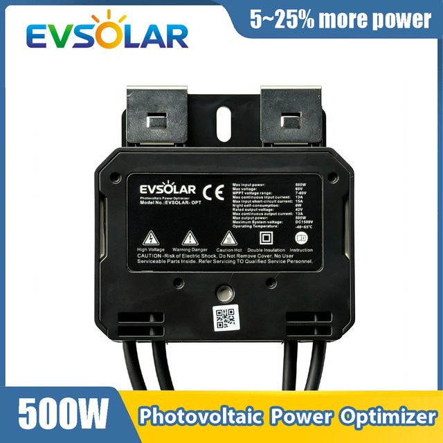 EVSOLAR MPPT Solarpanel Photovoltaik-Leistungsoptimierer Spannungsregler in Schwarz - Bild 1