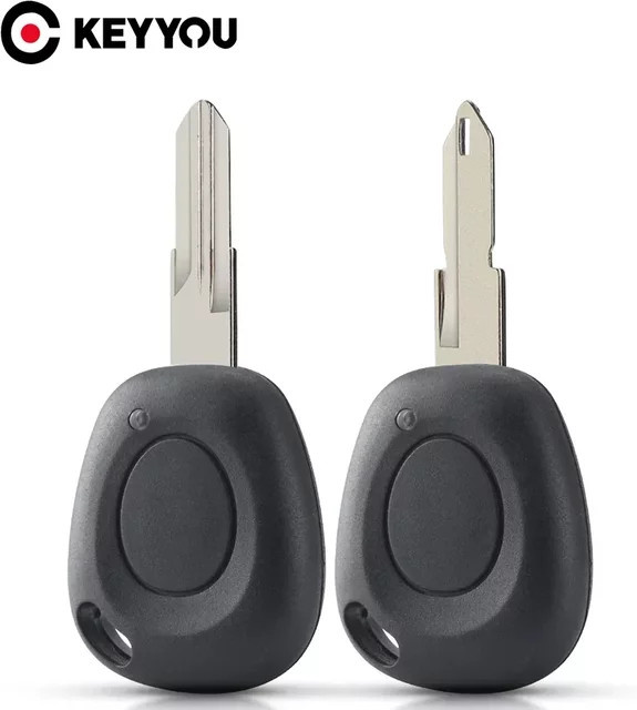 Keyyou Ersatz Autoschlüssel Etui für Renault Megane Clio Scenic Laguna Espace und Lancia, Farbe: Schwarz, 1 Taste - Bild 1