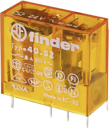 Finder Printrelais 40.52.8.240.0000 mit 240 V/AC, 8A und 2 Wechsler, 50 Stück im Tray - Bild 1