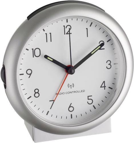 TFA Dostmann Funk Wecker, Silber, Unisex - Bild 1
