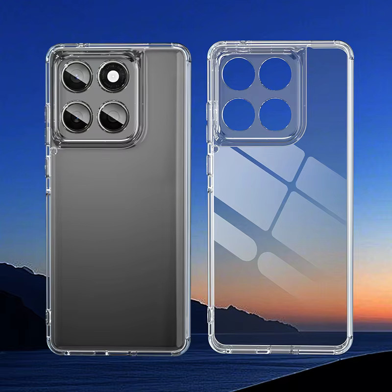 Schutzhülle für Motorola Edge 60 und Moto Edge 60 Fusion aus TPU und Acryl in Transparent und Purple - Bild 2