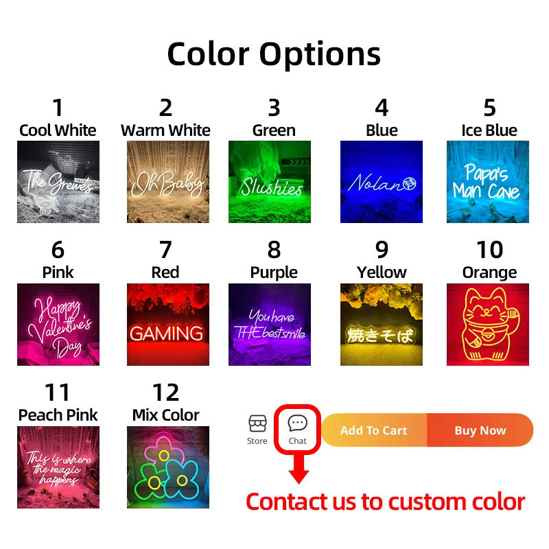 Personalisierbares ZHAOPAILAO Neon LED Licht Zeichen in Mehrfarbig für Hochzeit, Party, Geburtstag oder Wanddekoration - Bild 2
