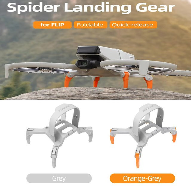 DJI Faltbares Drohnen-Landegestell Spider-Tripod Schutzständer in Grau - Bild 1