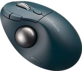 Kensington Pro Fit Ergo TB550 Trackball, ergonomische kabellose Maus mit Bluetooth und USB-Empfänger, Blau-Grau-Schwarz - Bild 2
