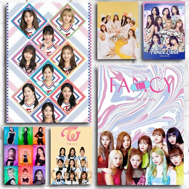 Kayou Kpop T-Twice Poster Kunstdruck im Anime-Stil, mehrfarbig, Papier - Bild 1