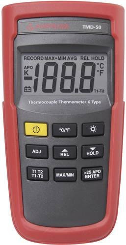 Amprobe TMD-50 Digital-Thermometer mit K-Typ Fühler, Messbereich -180 bis +1350°C, Rot - Bild 1