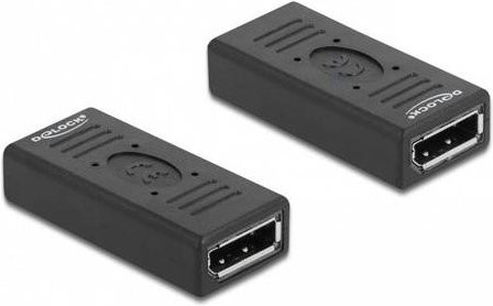 Delock DisplayPort Adapter Buchse auf Buchse Schwarz 66643 4K UHD Gender Changer - Bild 1