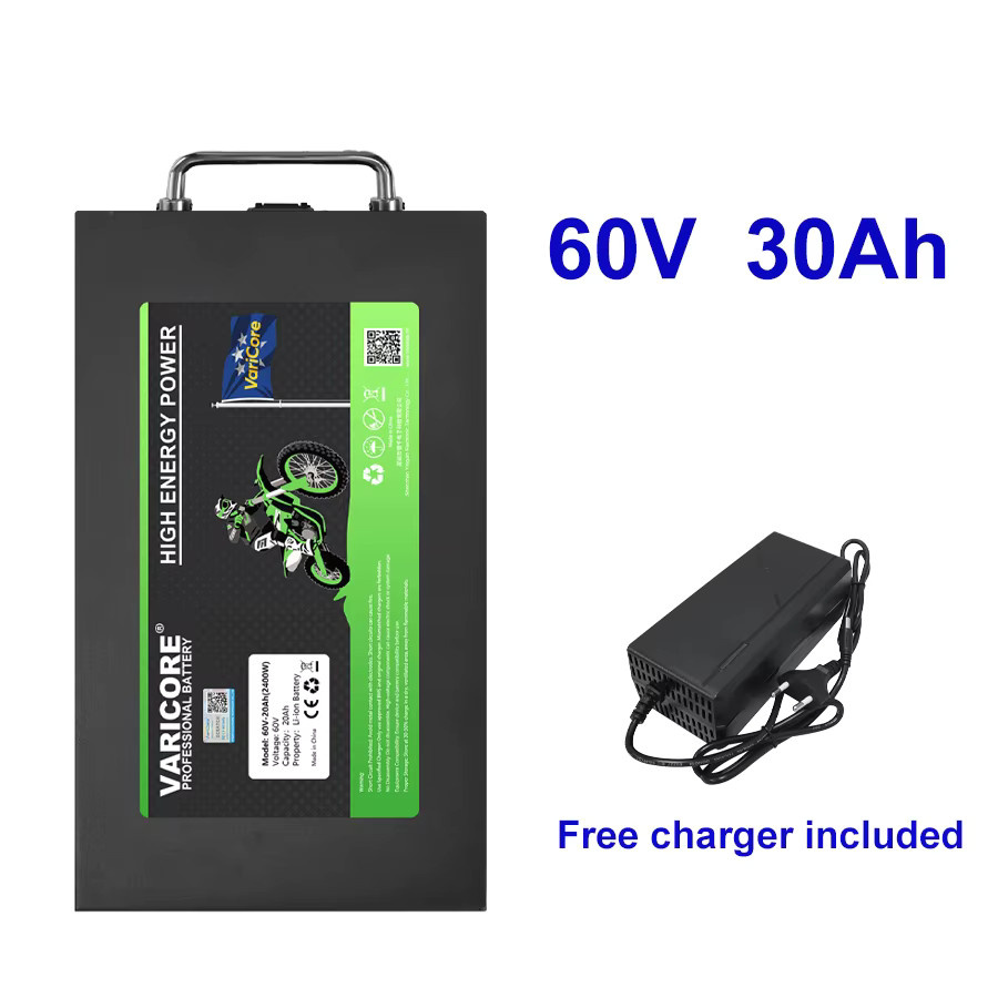 Varicore 18650 Lithium-Ionen-Batterie 60V 30Ah in Schwarz für CityCoco Elektroroller und Elektromotorräder mit 500W-2400W - Bild 5