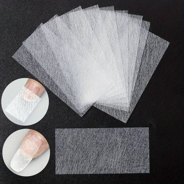OTRESS Seide Fiberglas Nagelverlängerung, 10 Stück, grau - Bild 1