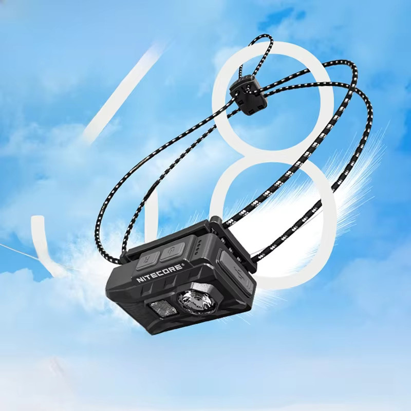 NITECORE NU20 Ultraleichte LED-Stirnlampe mit USB-C, Schwarz - Bild 1