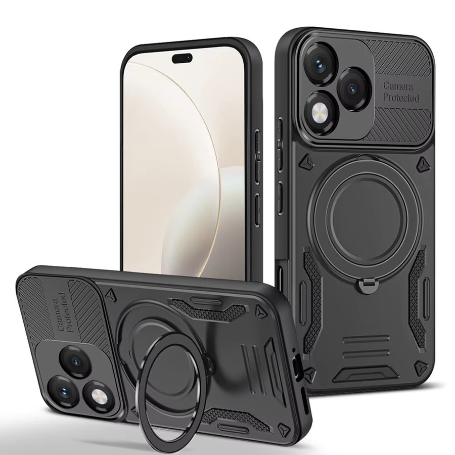 Magnetische Luxus-Schutzhülle mit Ringhalterung für Honor X60 Pro, X9C, X9d, X7 und X7d, Stoßfeste Rüstung-Handyhülle - Bild 2