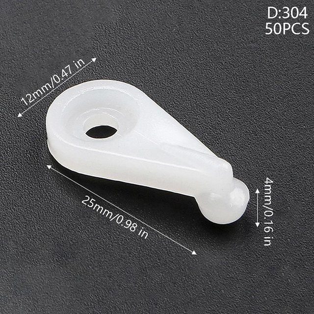 50 Stück Breaki Glasplatten-Halteclips aus Kunststoff und Metall in Transparent, zur Befestigung von Spiegeln und Glas für Schranktüren - Bild 1