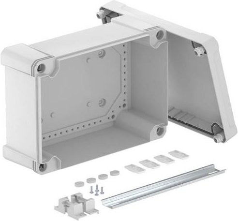 OBO Bettermann X25C R LGR Gehäuse, grau, B/T/H: 20,2 x 12,6 x 28,6 cm - Bild 1
