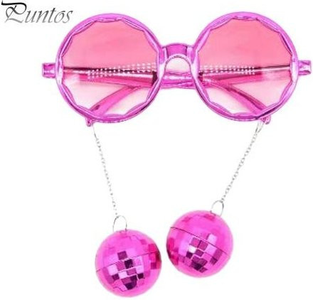 Puntos Party Time Sonnenbrille, Kunststoff, Vollrand, Round, Unisex, rose rot - Bild 1