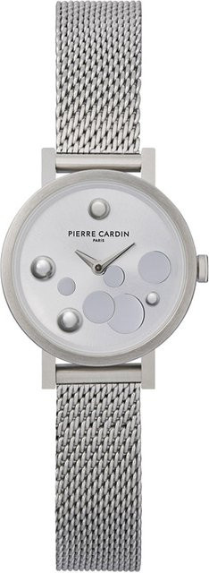 Pierre Cardin Damenuhr, Analoguhr, Quarz, Edelstahl, Silber, 28 mm - Bild 1
